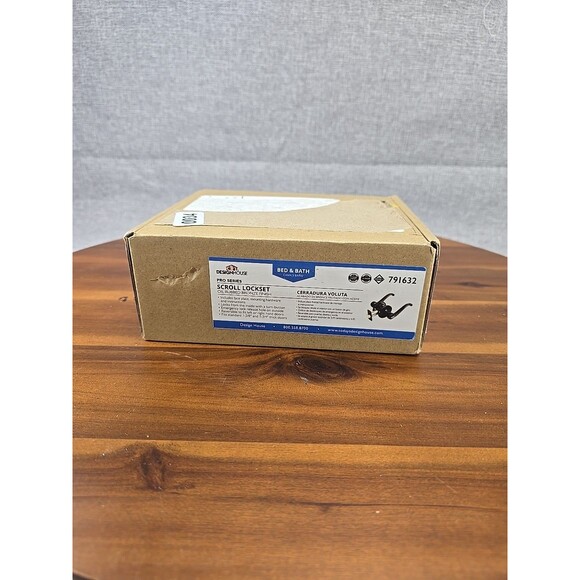 Design‎ House 791632 Bronze Scroll Series Privacy Lever With Reversible Handles - Picture 4 of 6